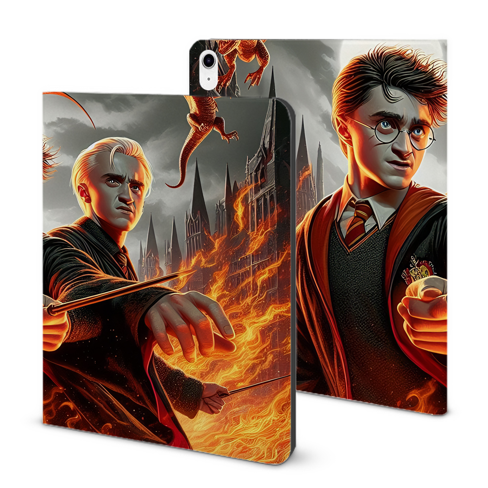 （画像用） Harry Potter ハリー・ポッターシリーズ IPad ケース ブック型 PUレザー TPU 耐衝撃 軽量 薄型 ペン収納なし 全面保護 IPad 各モデル対応